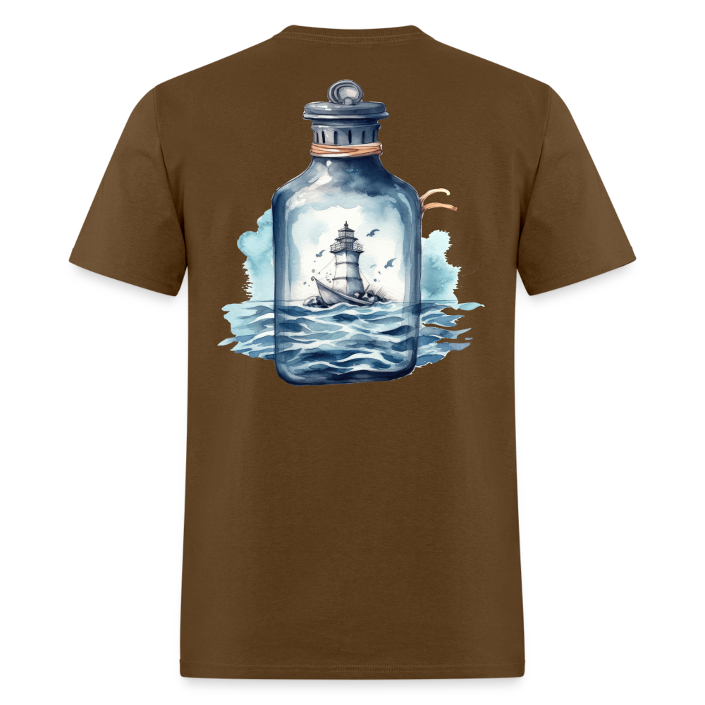 Lighthouse Bottle Tee! - brown