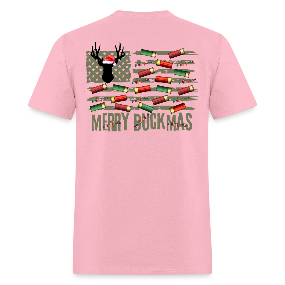 Merry Buckmas Tee! - pink