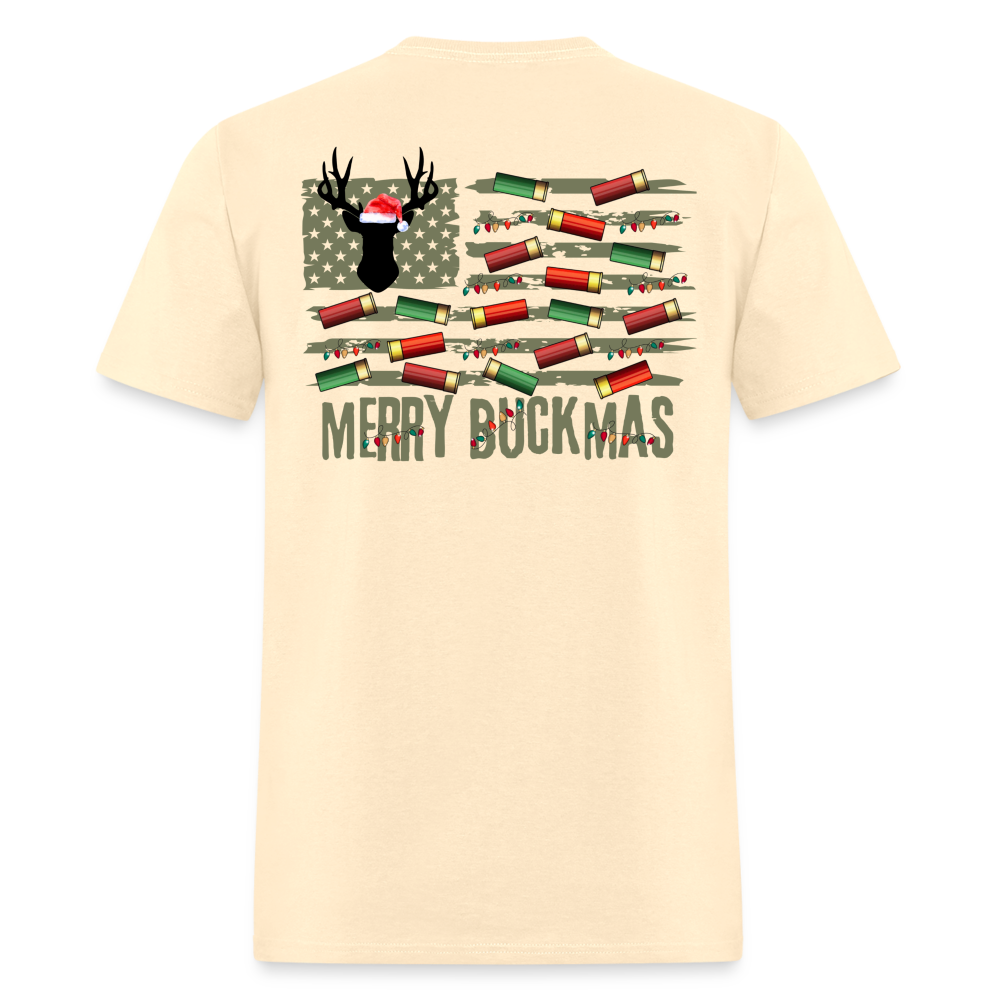 Merry Buckmas Tee! - natural