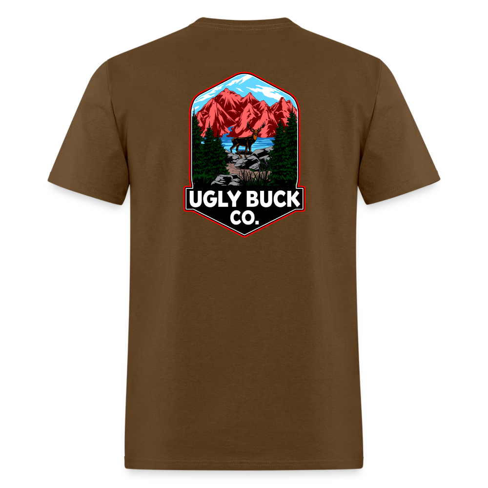 UBC Mountain Badge Tee! - brown